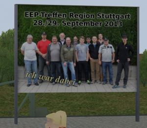 Plakatwand „EEP-Treffen Region Stuttgart“